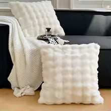 Ein 50*50cm Kissenbezug, einfarbiger Plüsch-Kissenbezug, doppelseitiger Kissenbezug