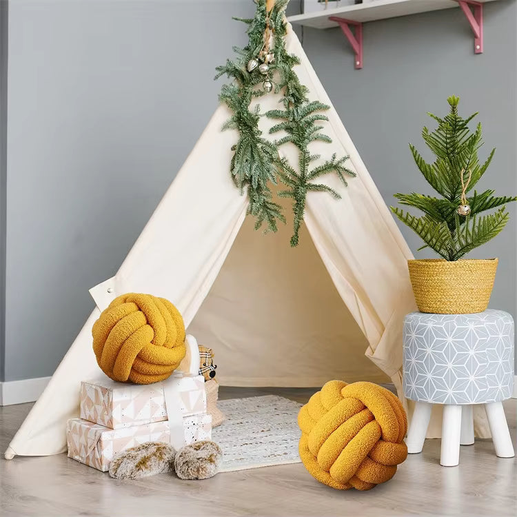 Knoten-Kissenball, weich, dekorative Kissen für Zuhause
